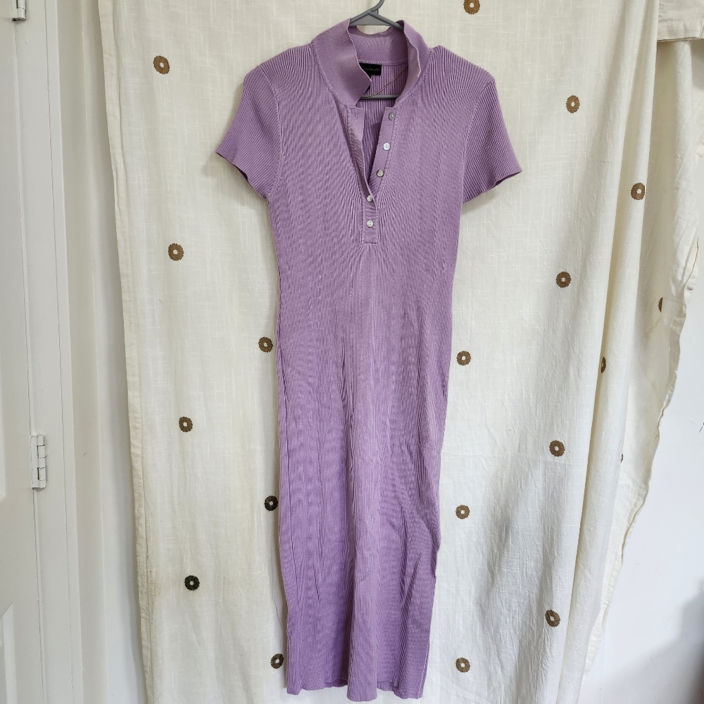 Elegant Purple Polo Dress